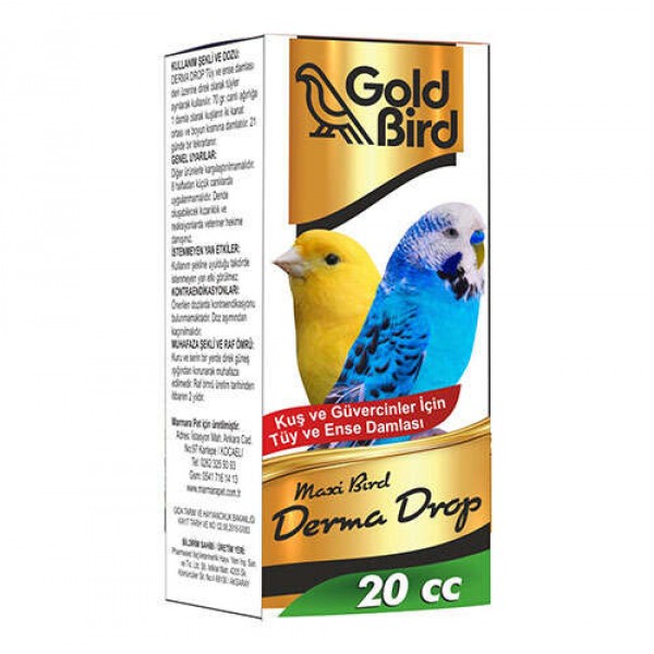 Gold Bird Derma Drop Tüy ve Ense Damlası 20 CC