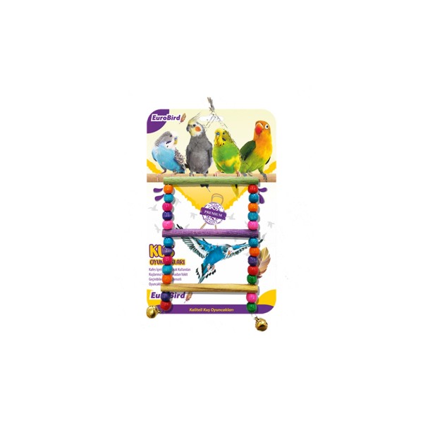 Kuş Oyuncağı Renkli Boncuklu Merdiven