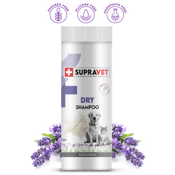 Dry Shampoo Lavanta Özlü Kedi Köpek Toz Şampuan 150 Ml