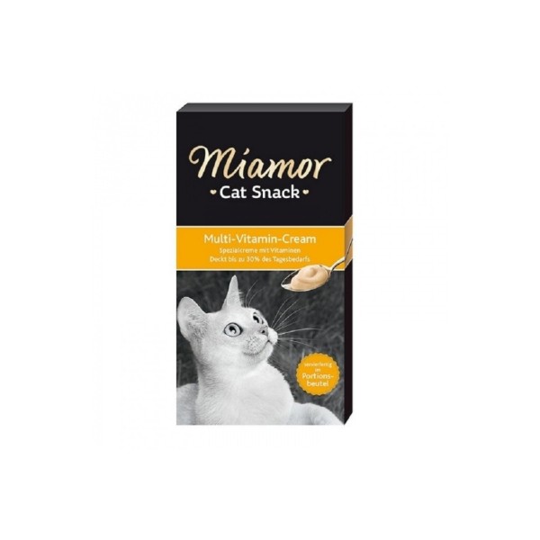 Miamor Cream Multi-vitamin Ek Besin Ve Kedi Ödül Maması 6x15 Gr