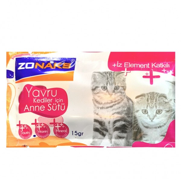 Zonaks İz Element Katkılı Kedi Süt Tozu 15 Gr