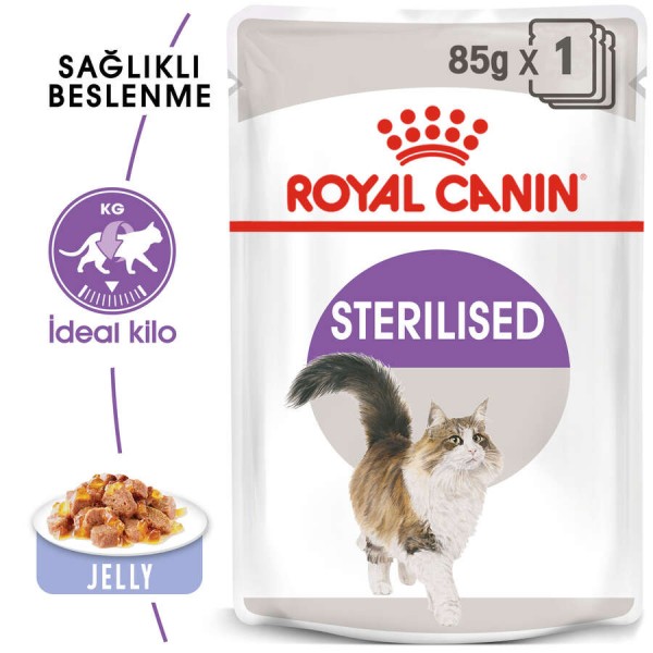 Royal Canin Sterilised Jelly Kısır Kedi Maması 85 gr 1 Adet