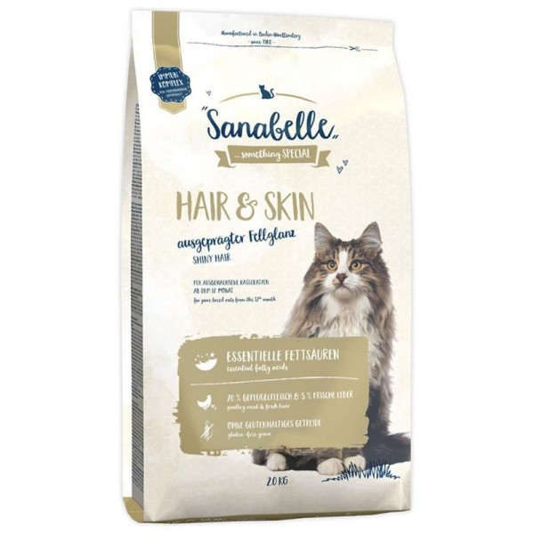 Sanabelle Hair&Skin Deri Ve Tüy Sağlığı Için Yetişkin Kedi Maması 2kg