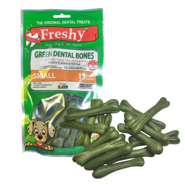 Freshy Small Klorofilli Köpek Kemiği 150 gr 15 Adet