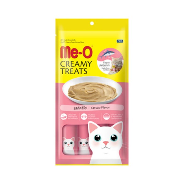 Meo Creamy Çizgili Orkinos Ve Ton Balıklı Kedi Ödülü 4x15 60 Gr