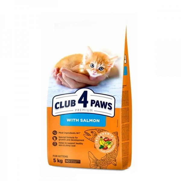 Club4Paws Premium Somonlu Yavru Kedi Maması 5kg