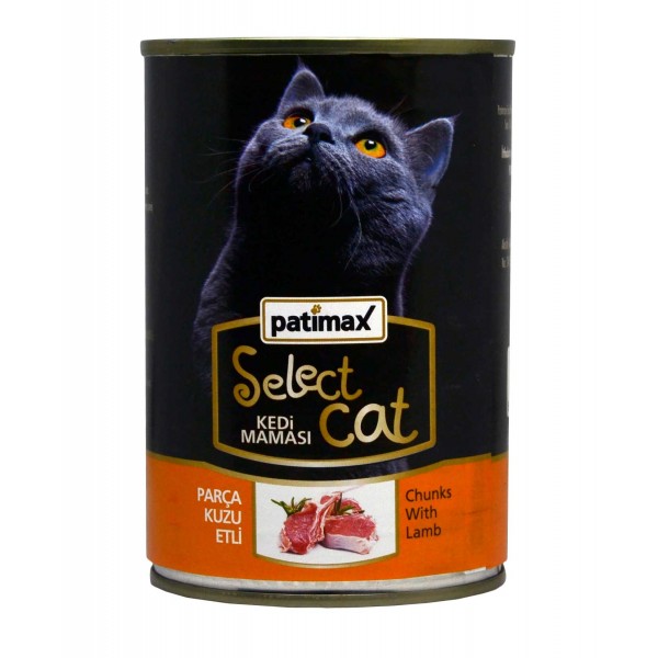 Patimax Kedi Maması Kuzu Etli Konserve 400 g