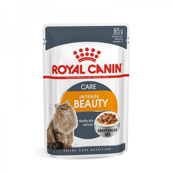 Royal Canin Intense Beauty Gravy Yetişkin Kedi Konservesi 85gr