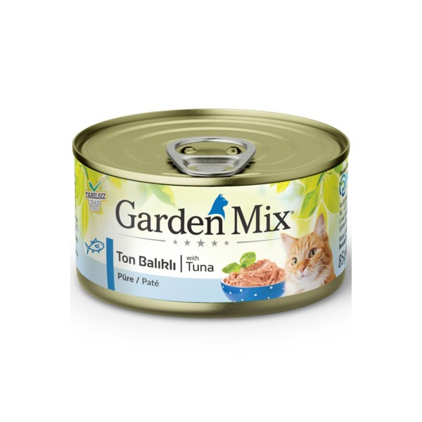 Garden Mix Kıyılmış Ton Balıklı Tahılsız Yetişkin Kedi Konservesi 85gr