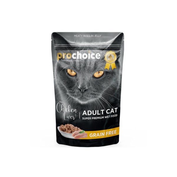 Pro Choice Tahılsız Tavuk Ve Ciğerli Yetişkin Kedi Konservesi 85 gr