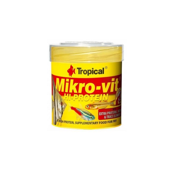 Tropical Mikro-vit Hı-protein Yavru Balıklar Için Yüksek Proteinli Balık Yemi 50 Ml 32 Gr